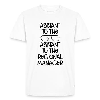 Assistant To The Regional Manager Fathers Day - Men's Premium Organic T-Shirt - white - Front - Nico (187cm)