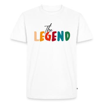 The Legend The Legacy Daddy and Me - Men's Premium Organic T-Shirt - white - Front - Nico (187cm)