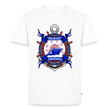 4th of July Cruise Squad - Men's Premium Organic T-Shirt - white - Front - Nico (187cm)
