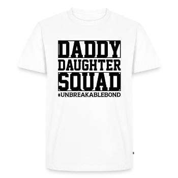 Daddy Daughter Squad Unbreakable Bond - Men's Premium Organic T-Shirt - white - Front - Nico (187cm)