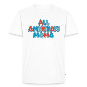 Toute la famille American Mama - T-shirt Premium bio Homme - blanc - Devant - Nico (187cm)