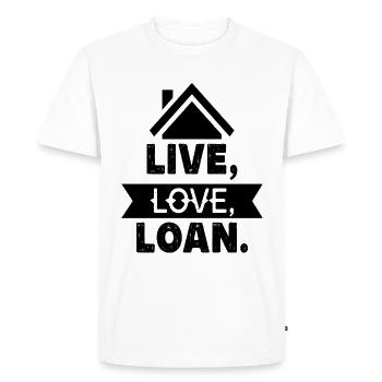 Nouveau propriétaire pendaison de crémaillère drôle - T-shirt Premium bio Homme - blanc - Devant - Nico (187cm)