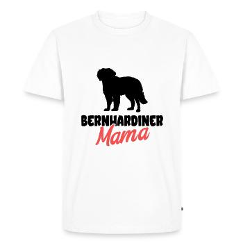 Saint Bernard - Men's Premium Organic T-Shirt - white - Front - Nico (187cm)