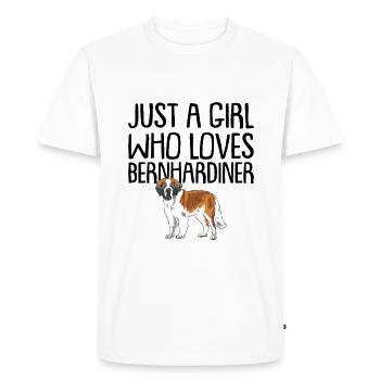 Bernhardiner - Männer Premium Bio T-Shirt - Weiß - Vorne - Nico (187cm)