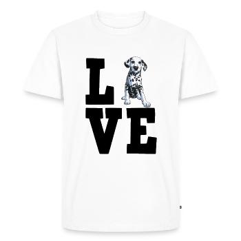 Dalmate - T-shirt Premium bio Homme - blanc - Devant - Nico (187cm)