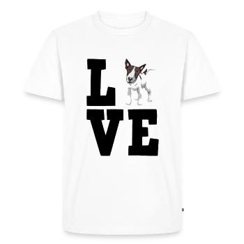 Bull terrier - T-shirt Premium bio Homme - blanc - Devant - Nico (187cm)