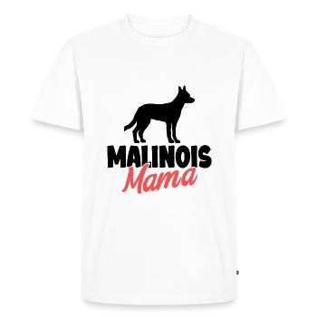 Malinois - T-shirt Premium bio Homme - blanc - Devant - Nico (187cm)