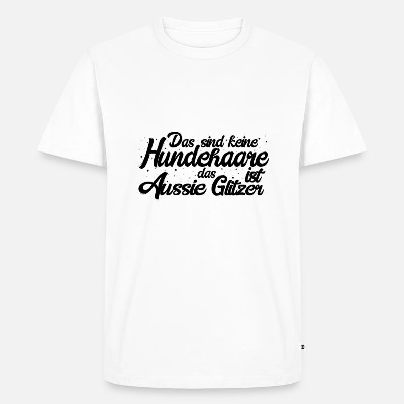 Australian Shepherd - Männer Premium Bio T-Shirt - Weiß