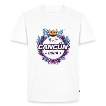 Cancun 2024 - Men's Premium Organic T-Shirt - white - Front - Nico (187cm)