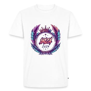 Armoiries d’Ibiza 2024 - T-shirt Premium bio Homme - blanc - Devant - Nico (187cm)