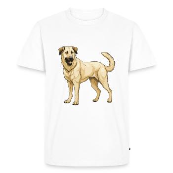 Kangal Dog - Men's Premium Organic T-Shirt - white - Front - Nico (187cm)