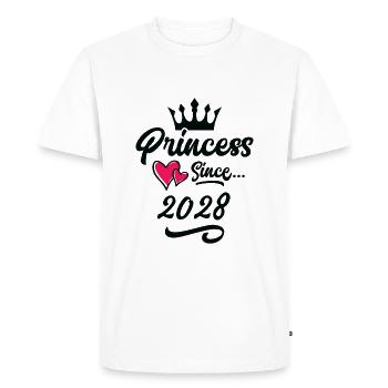 2028 Princess Birthday - Men's Premium Organic T-Shirt - white - Front - Nico (187cm)