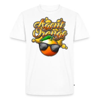 Agent orange - T-shirt Premium bio Homme - blanc - Devant - Nico (187cm)