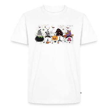 C’est la saison, Gnomes d’Halloween, Gif de Thanksgiving - T-shirt Premium bio Homme - blanc - Devant - Nico (187cm)