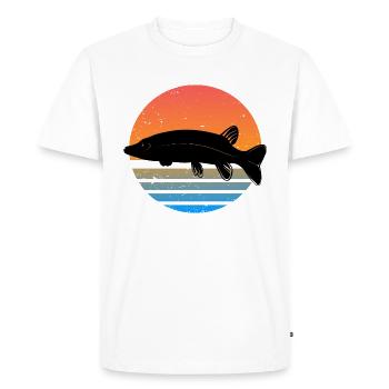 Brochets poissons prédateurs - T-shirt Premium bio Homme - blanc - Devant - Nico (187cm)
