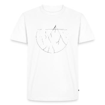 Mountains in the glass - Men's Premium Organic T-Shirt - white - Front - Nico (187cm)