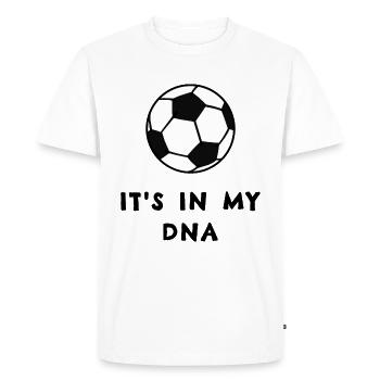 Football: C’est dans mon ADN - T-shirt Premium bio Homme - blanc - Devant - Nico (187cm)