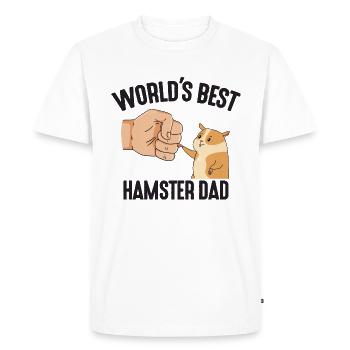 Meilleur costume de hamster de papa au monde pour - T-shirt Premium bio Homme - blanc - Devant - Nico (187cm)