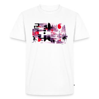 Urban Diversity 2 - Männer Premium Bio T-Shirt - Weiß - Vorne - Nico (187cm)