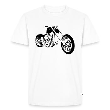 choppers - T-shirt Premium bio Homme - blanc - Devant - Nico (187cm)