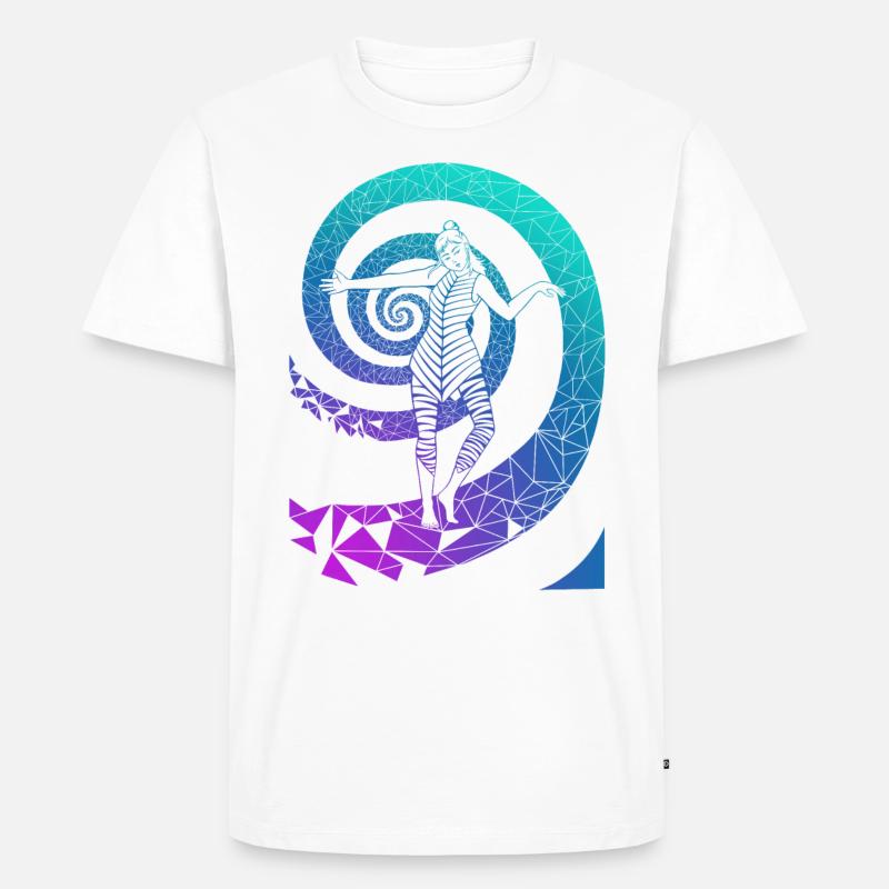 Dancer - Männer Premium Bio T-Shirt - Weiß