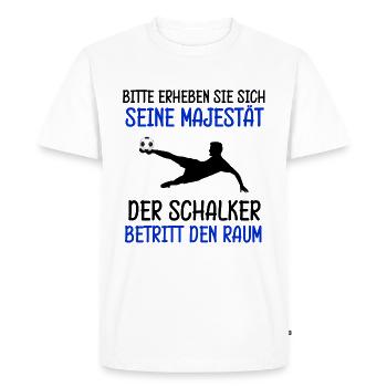 Schalker Fußball Fan junge Geschenk Schalke - Männer Premium Bio T-Shirt - Weiß - Vorne - Nico (187cm)