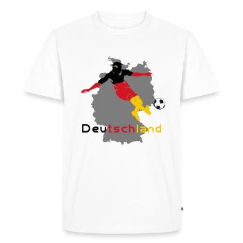 Football en Allemagne - T-shirt Premium bio Homme - blanc - Devant - Nico (187cm)