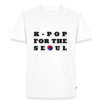 K-Pop for the Seoul - T-shirt Premium bio Homme - blanc - Devant - Nico (187cm)