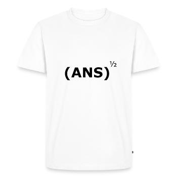 Vans - mathematically transformed - Men's Premium Organic T-Shirt - white - Front - Nico (187cm)