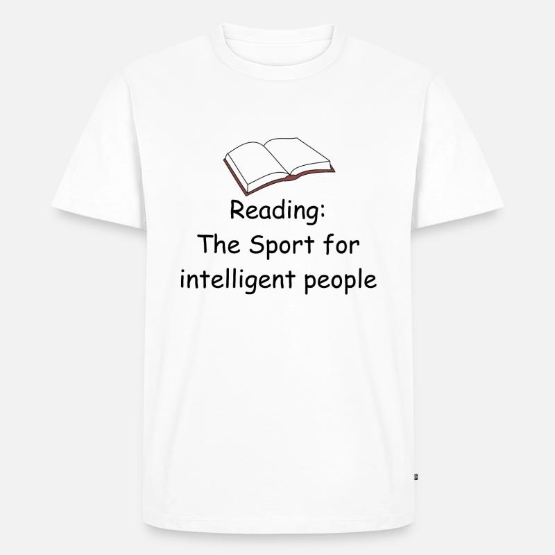 Lesen - Männer Premium Bio T-Shirt - Weiß