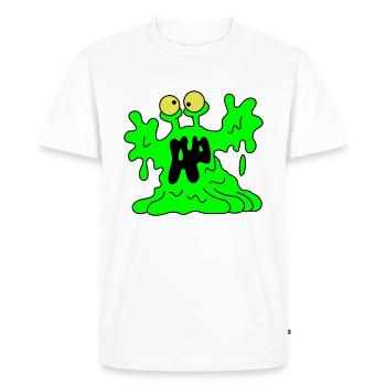 Le Blob! - T-shirt Premium bio Homme - blanc - Devant - Nico (187cm)