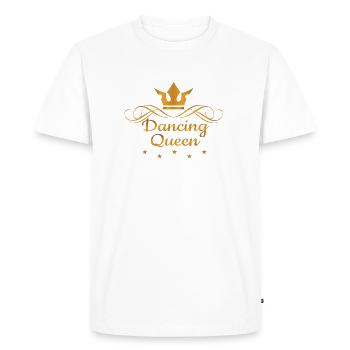 Reine dansante - T-shirt Premium bio Homme - blanc - Devant - Nico (187cm)