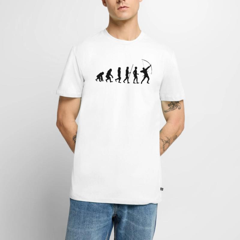 Archer Bow Sagittarius Evolution black Men's Premium Organic T-Shirt