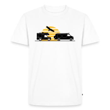 CAMPER BUS CAMPING-CAR Voiture - T-shirt Premium bio Homme - blanc - Devant - Nico (187cm)