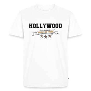 Hollywood - T-shirt Premium bio Homme - blanc - Devant - Nico (187cm)