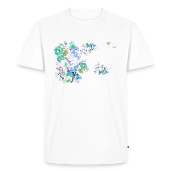 Fleurs,Fleur,Printemps,Fleurs - T-shirt Premium bio Homme - blanc - Devant - Nico (187cm)
