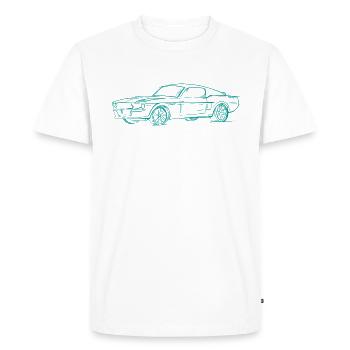 sketch - Men's Premium Organic T-Shirt - white - Front - Nico (187cm)