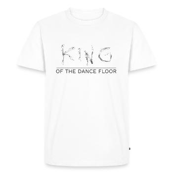 roi de la piste de danse - T-shirt Premium bio Homme - blanc - Devant - Nico (187cm)