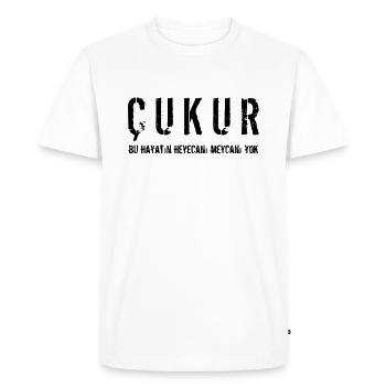 Cukur - Men's Premium Organic T-Shirt - white - Front - Nico (187cm)