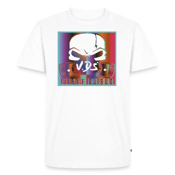 VIRAGE DU SUD - T-shirt Premium bio Homme - blanc - Devant - Nico (187cm)
