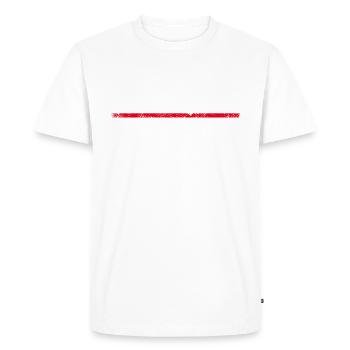 Deventer - Men's Premium Organic T-Shirt - white - Front - Nico (187cm)