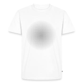 Demi-teinte propre conception - T-shirt Premium bio Homme - blanc - Devant - Nico (187cm)