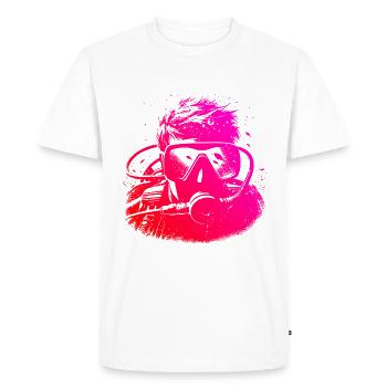 Scuba Diver Scuba Diver Scuba Diving - Men's Premium Organic T-Shirt - white - Front - Nico (187cm)