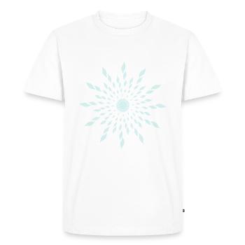 astera (1c) - Men's Premium Organic T-Shirt - white - Front - Nico (187cm)