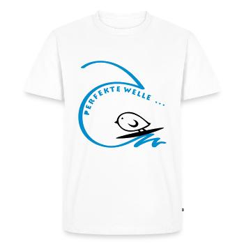 TWEETLERCOOLS - The Perfect Wave - Men's Premium Organic T-Shirt - white - Front - Nico (187cm)