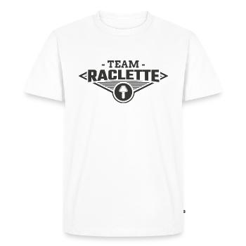 Team Raclette - T-shirt Premium bio Homme - blanc - Devant - Nico (187cm)