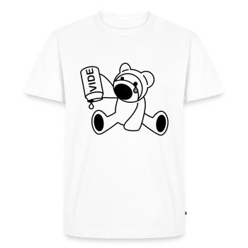 bear cub - Men's Premium Organic T-Shirt - white - Front - Nico (187cm)