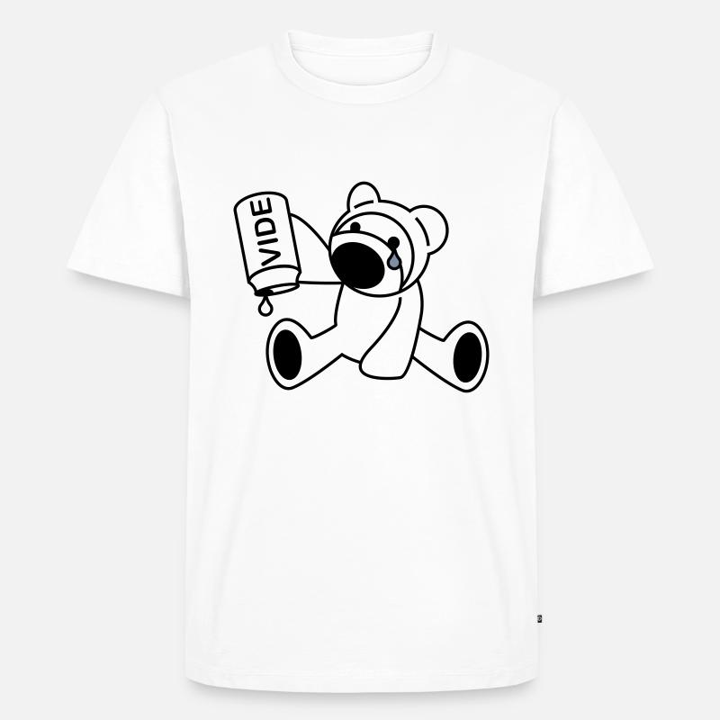 Bärenjunge - Männer Premium Bio T-Shirt - Weiß