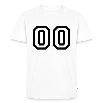 00 - T-shirt Premium bio Homme - blanc - Devant - Nico (187cm)