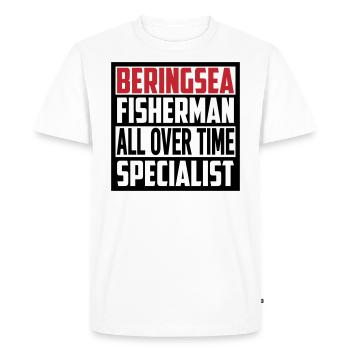 Pêcheur de mer de Béring spécialiste de tous les temps - T-shirt Premium bio Homme - blanc - Devant - Nico (187cm)